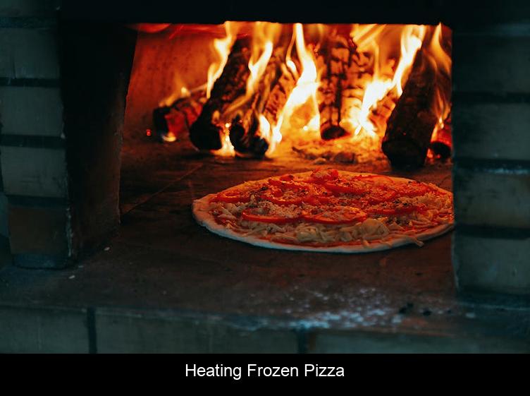 Heating frozen pizza