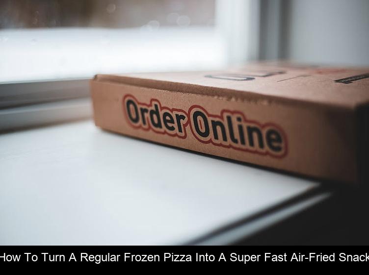 How to turn a regular frozen pizza into a super fast air-fried snack