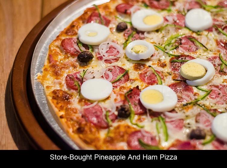 Store-bought Pineapple and Ham Pizza